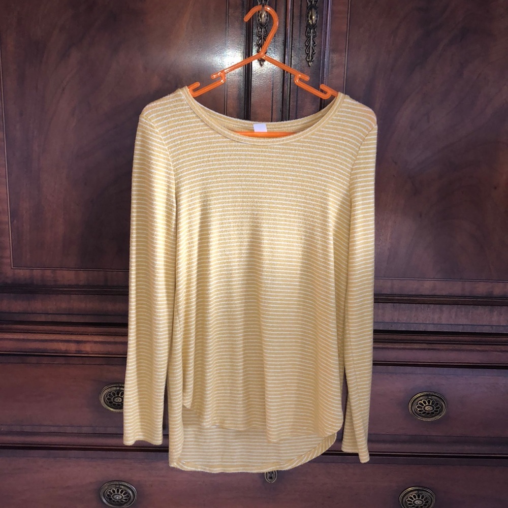 Yellow Stripe Top
